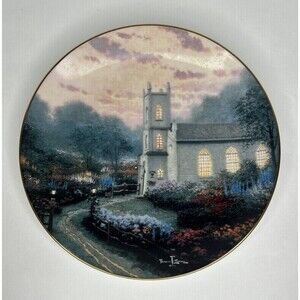 Thomas Kinkade Blossom Hill Church Collectors Plate (Limited Edition)